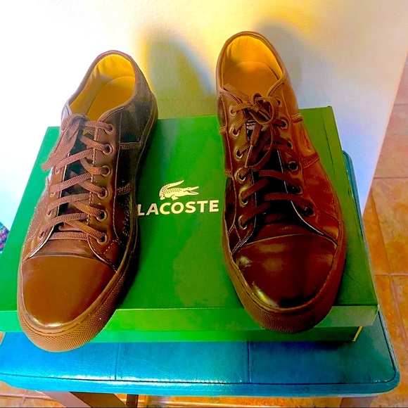 ❤️ MEN LACOSTE ✅ SALE ✅. LEATHER SHOES . - Picture 5 of 12